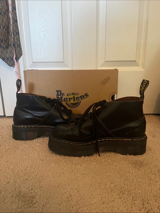 Black doc martens monkey boots main image 5